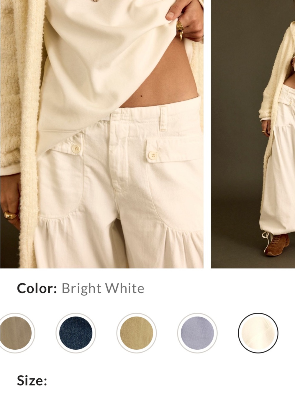 free people lotus balloon  jeans. - Picture 2 of 6